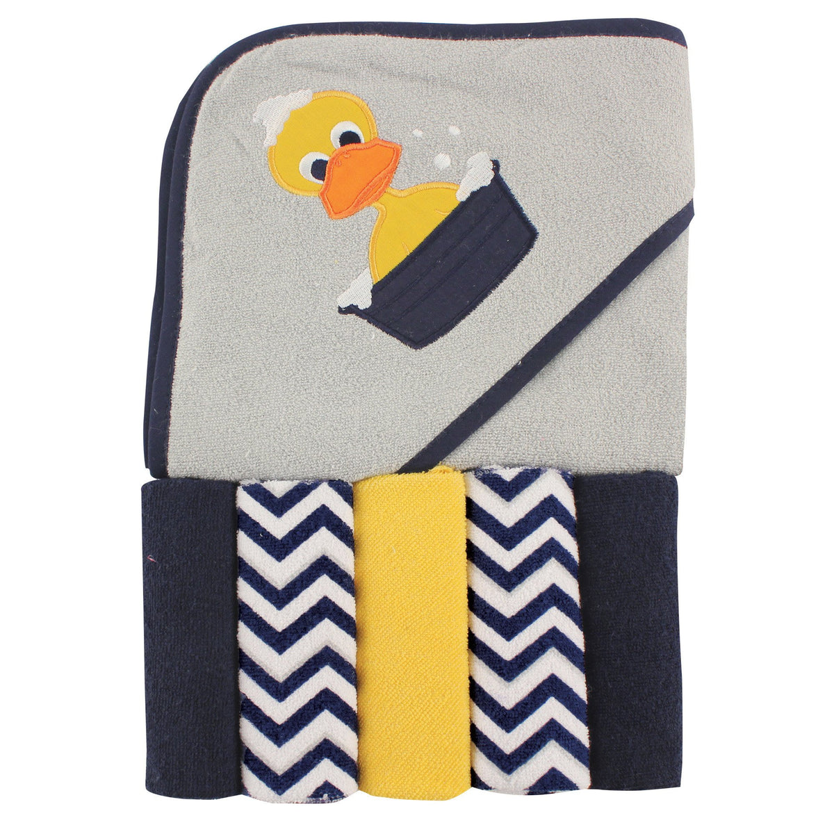 Luvable Friends Hooded Towel and Washcloth Set
