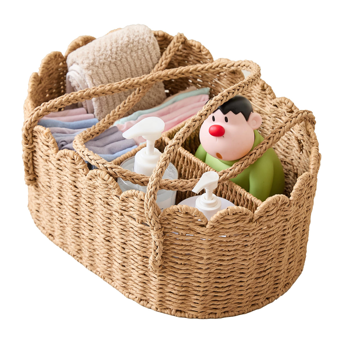 Wicker Diaper Caddy
