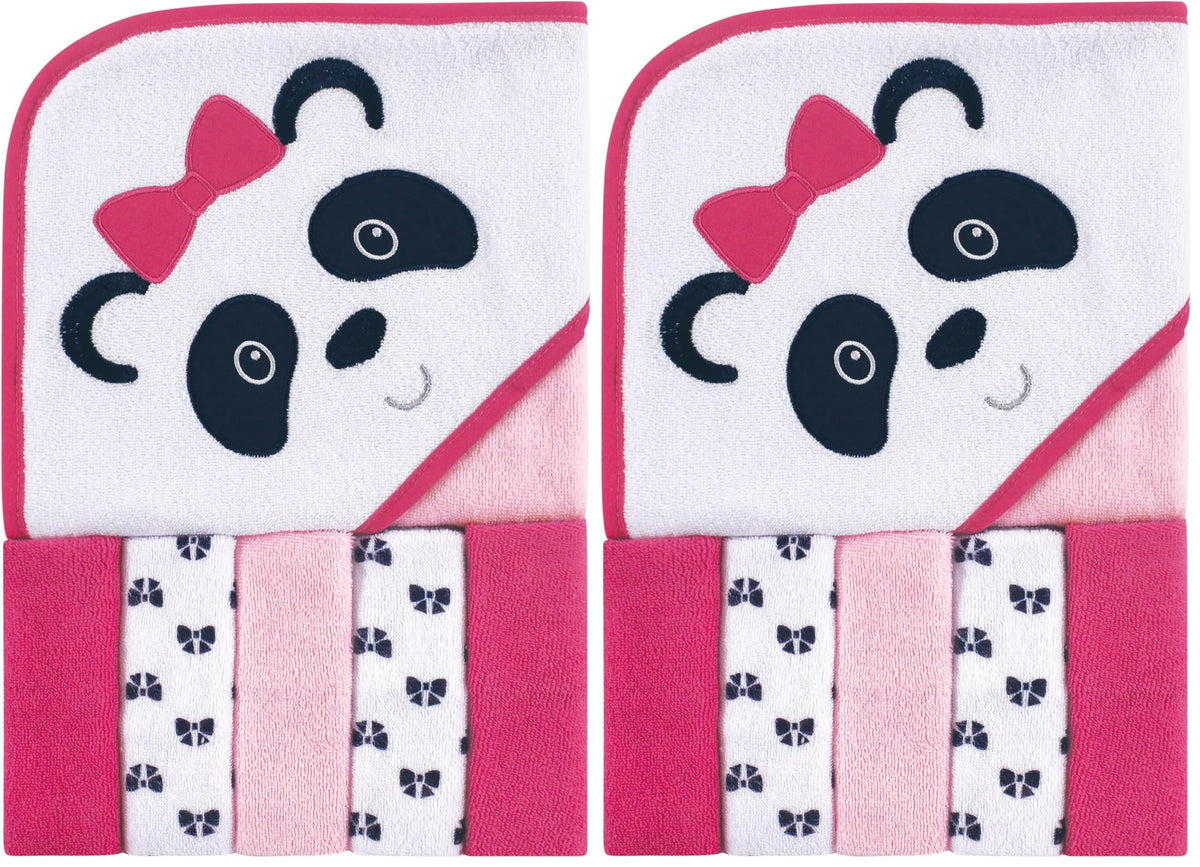 Luvable Friends Hooded Towel and Washcloth Set