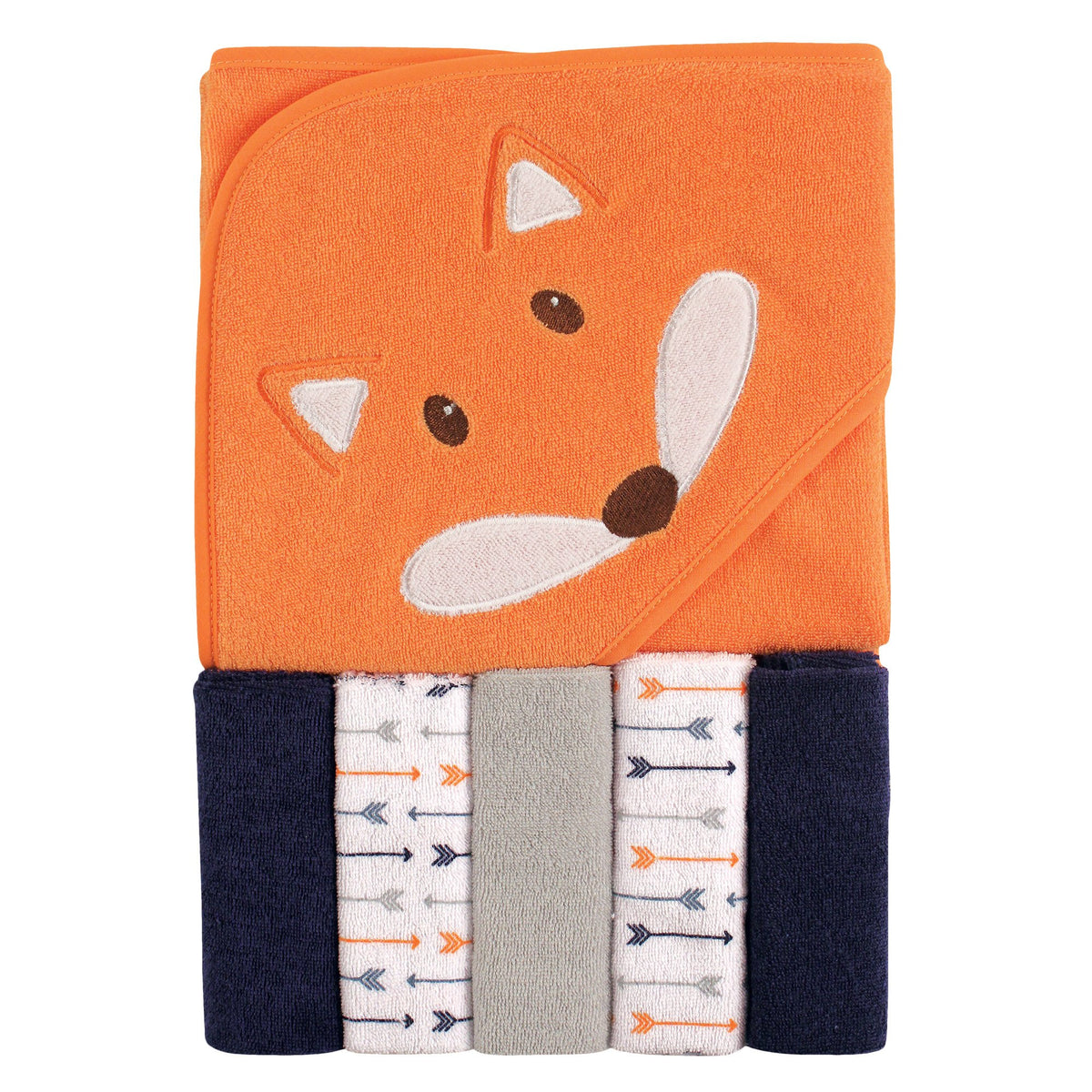 Luvable Friends Hooded Towel and Washcloth Set