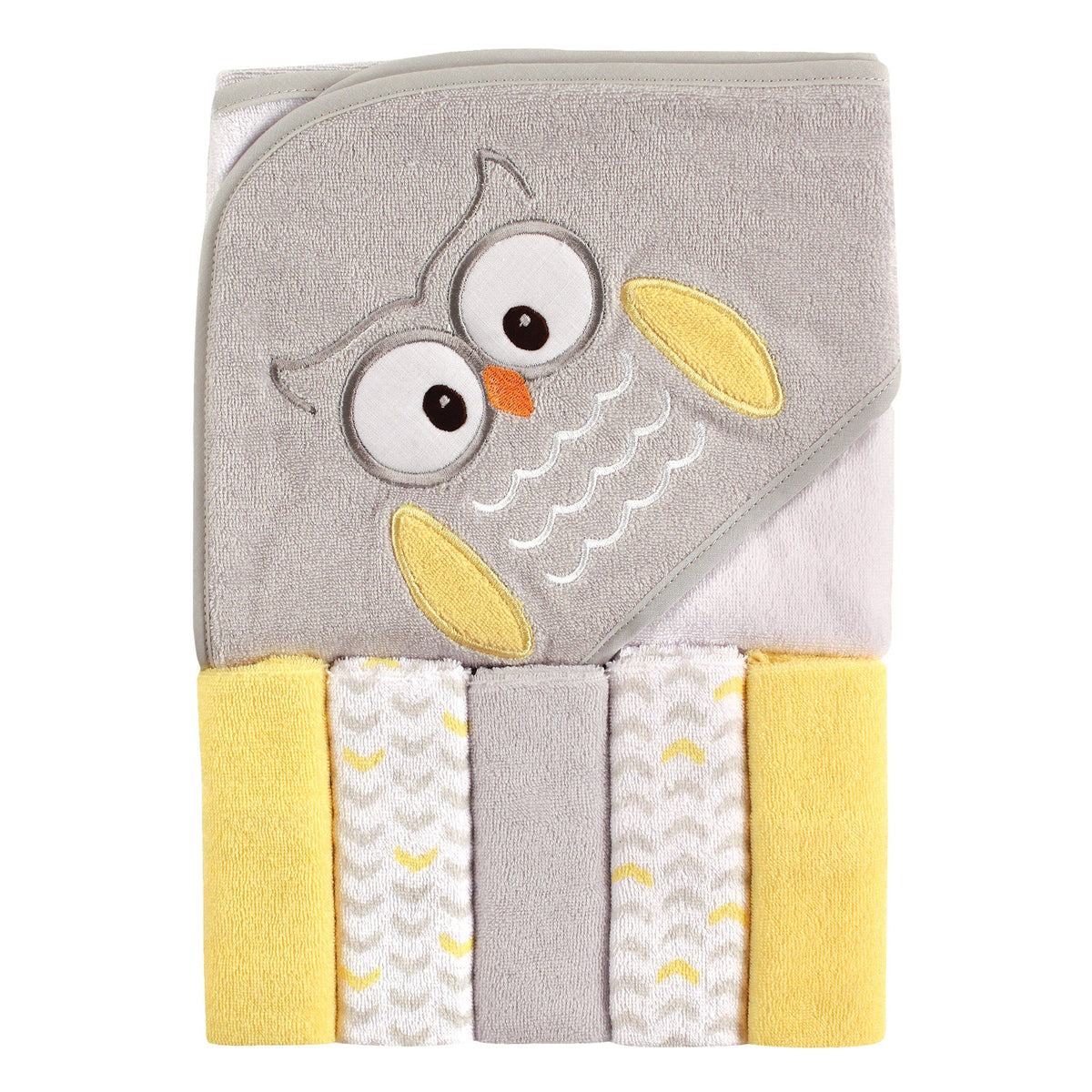 Luvable Friends Hooded Towel and Washcloth Set