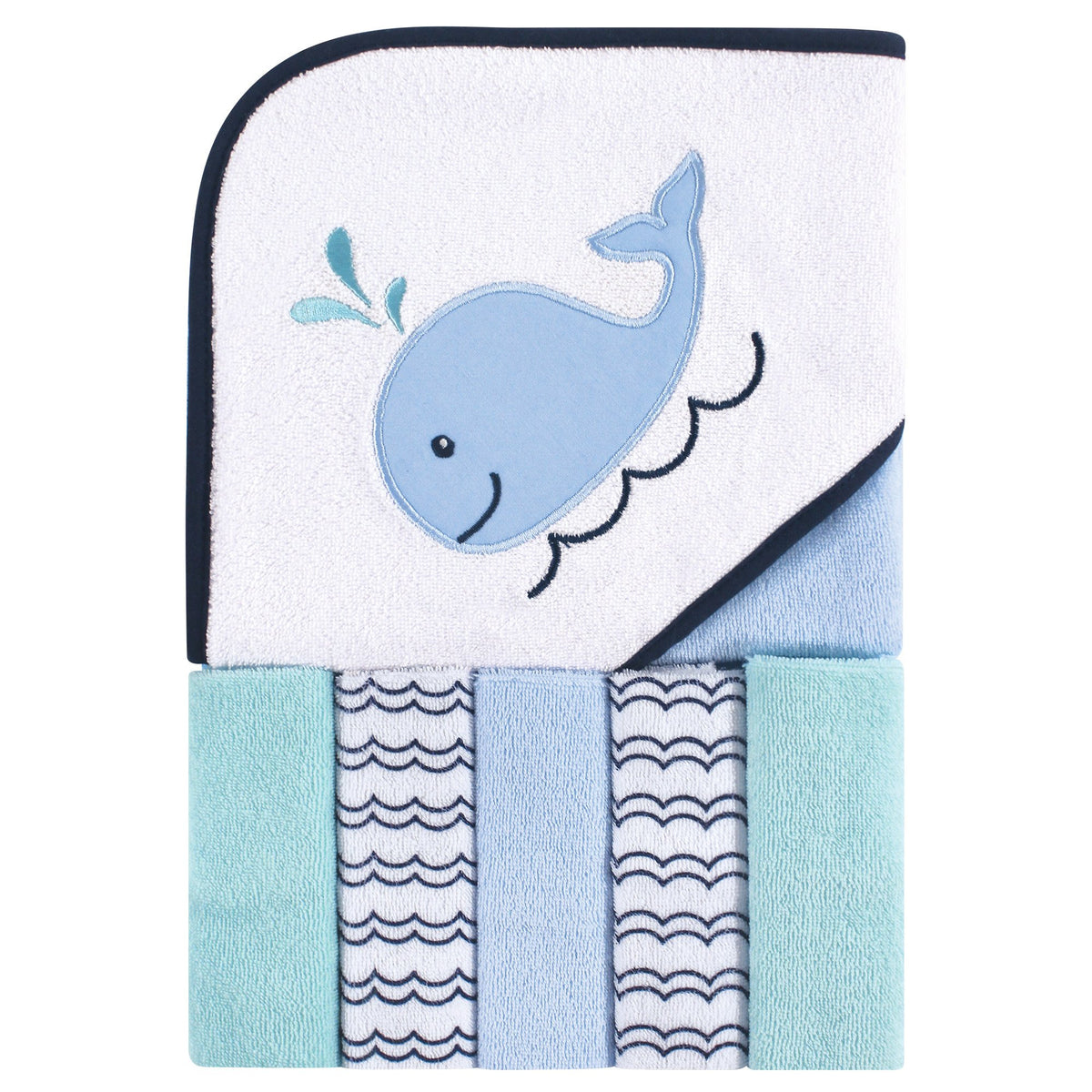 Luvable Friends Hooded Towel and Washcloth Set