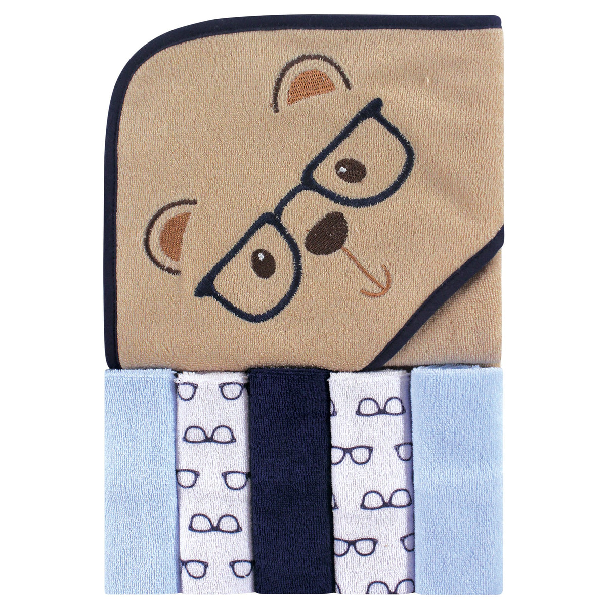 Luvable Friends Hooded Towel and Washcloth Set